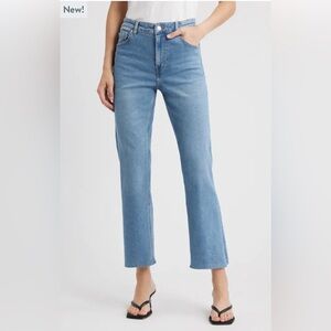 Mango Sienna Raw Hem Crop Jeans- size 2